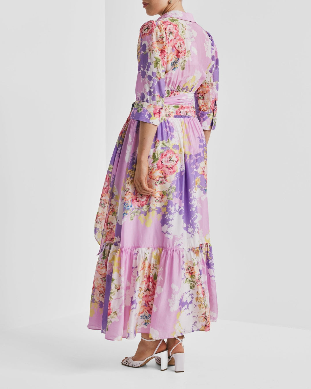 Organza Tieband Dress Purple Meadow | Kjoler | Smuk