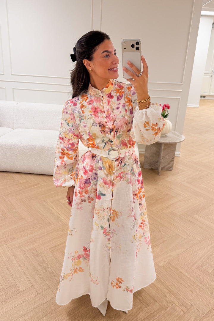 Osley Dress Fuchia Flower | Kjoler | Smuk