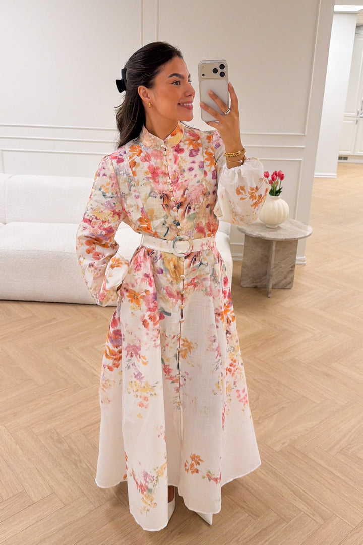 Osley Dress Fuchia Flower | Kjoler | Smuk