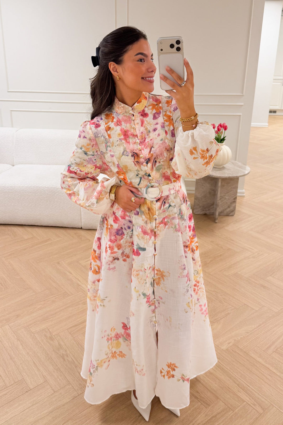 Osley Dress Fuchia Flower | Kjoler | Smuk