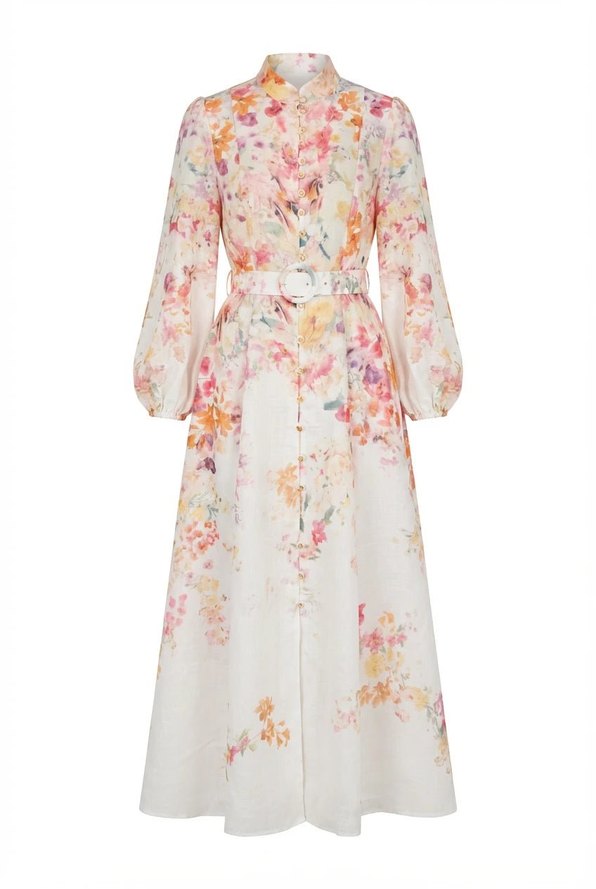 Osley Dress Fuchia Flower | Kjoler | Smuk