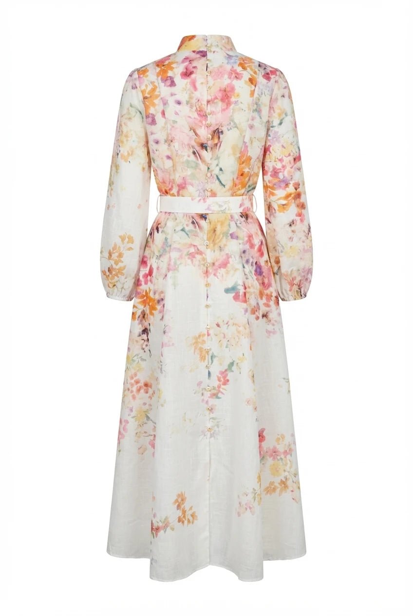 Osley Dress Fuchia Flower | Kjoler | Smuk