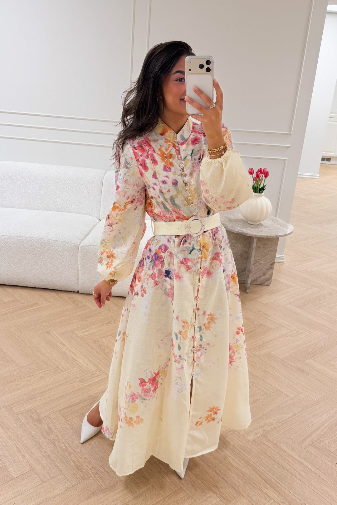 Osley Dress Yellow Flower | Kjoler | Smuk