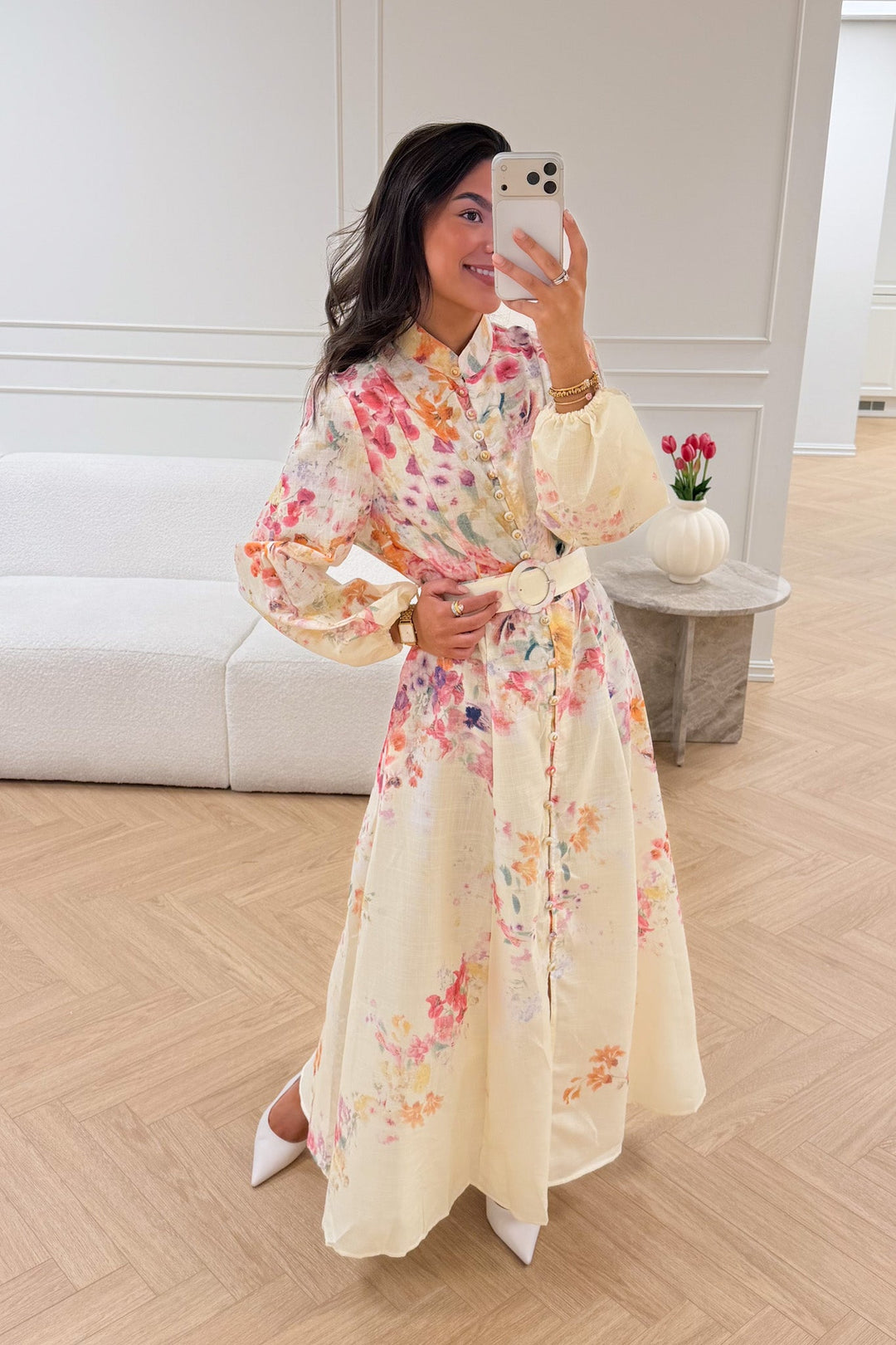 Osley Dress Yellow Flower | Kjoler | Smuk