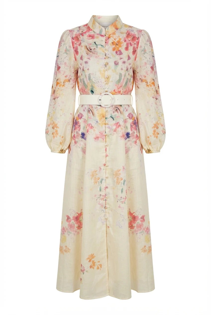 Osley Dress Yellow Flower | Kjoler | Smuk