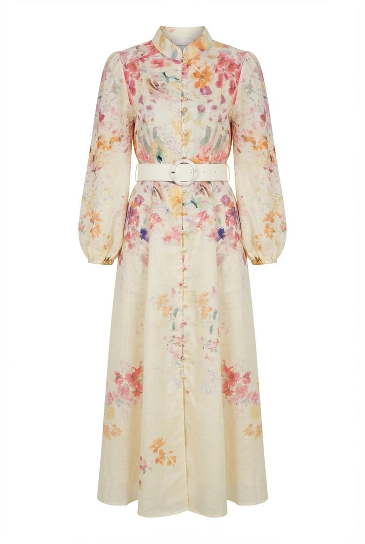 Osley Dress Yellow Flower | Kjoler | Smuk