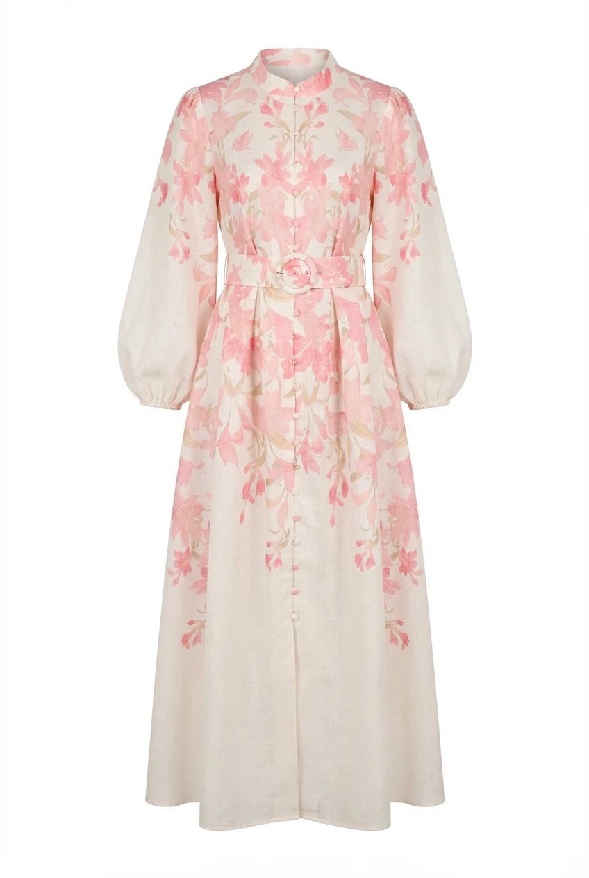 Osley Midi Dress White Rose | Kjoler | Smuk