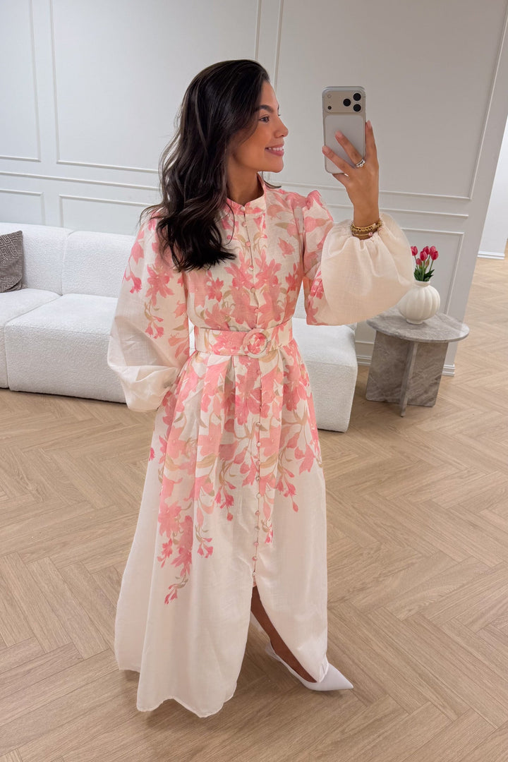 Osley Midi Dress White Rose | Kjoler | Smuk