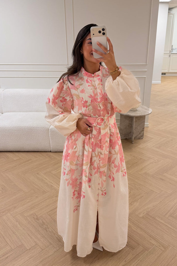 Osley Midi Dress White Rose | Kjoler | Smuk