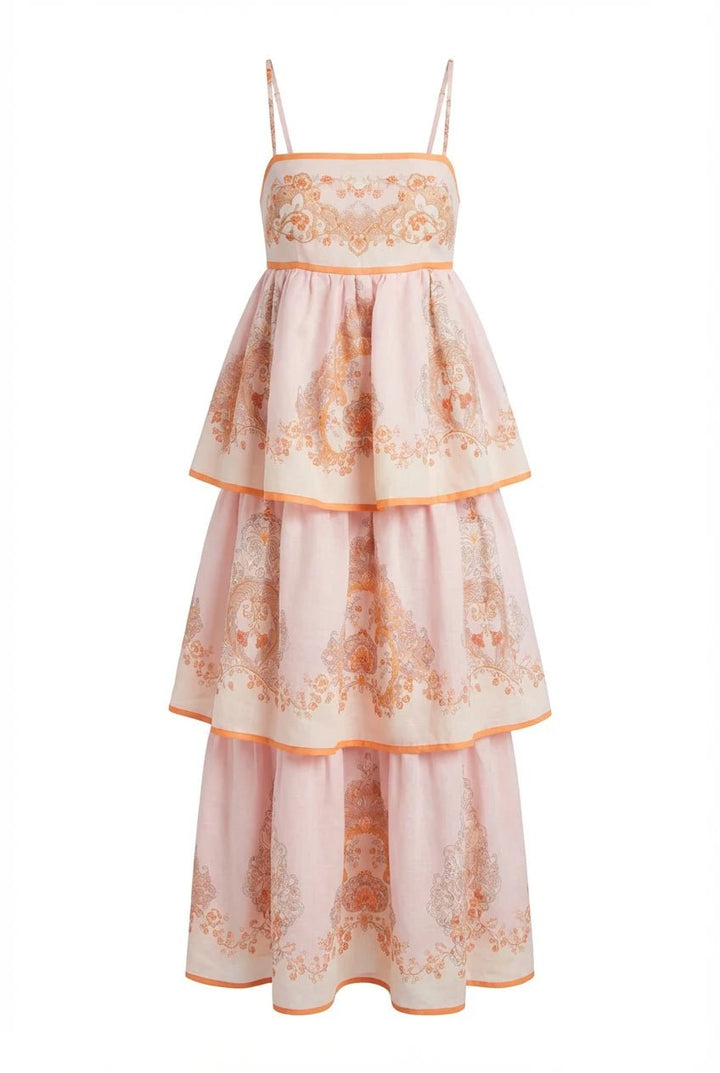 Osley Midi Strap Dress Rose | Kjoler | Smuk