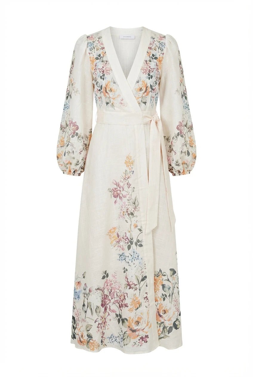 Osley Midi Wrap Dress Blanc Rose | Kjoler | Smuk
