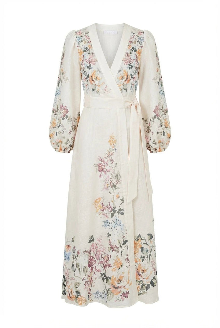 Osley Midi Wrap Dress Blanc Rose | Kjoler | Smuk