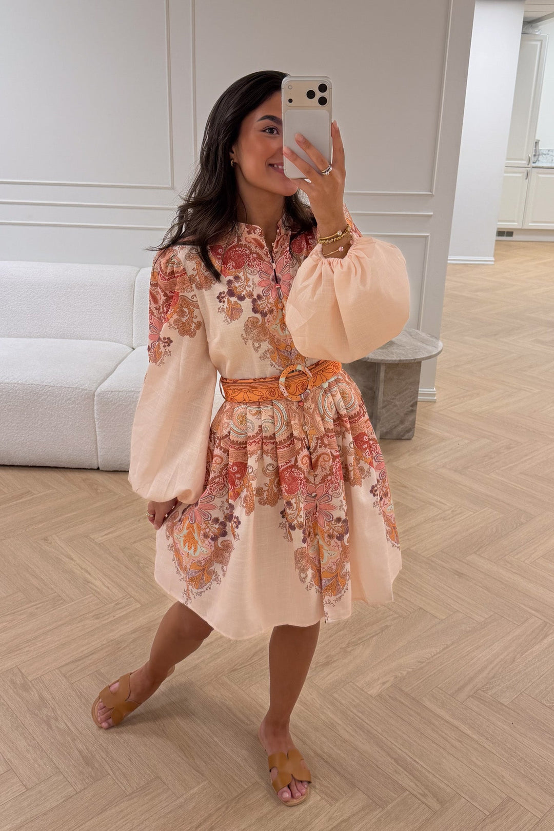 Osley Mini Dress Beige | Kjoler | Smuk