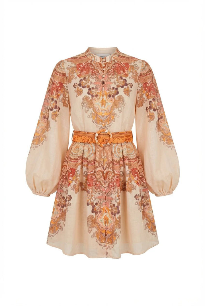 Osley Mini Dress Beige | Kjoler | Smuk