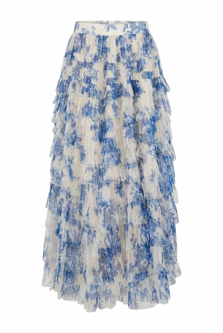 Osley Skirt Bleu Flower | | Smuk