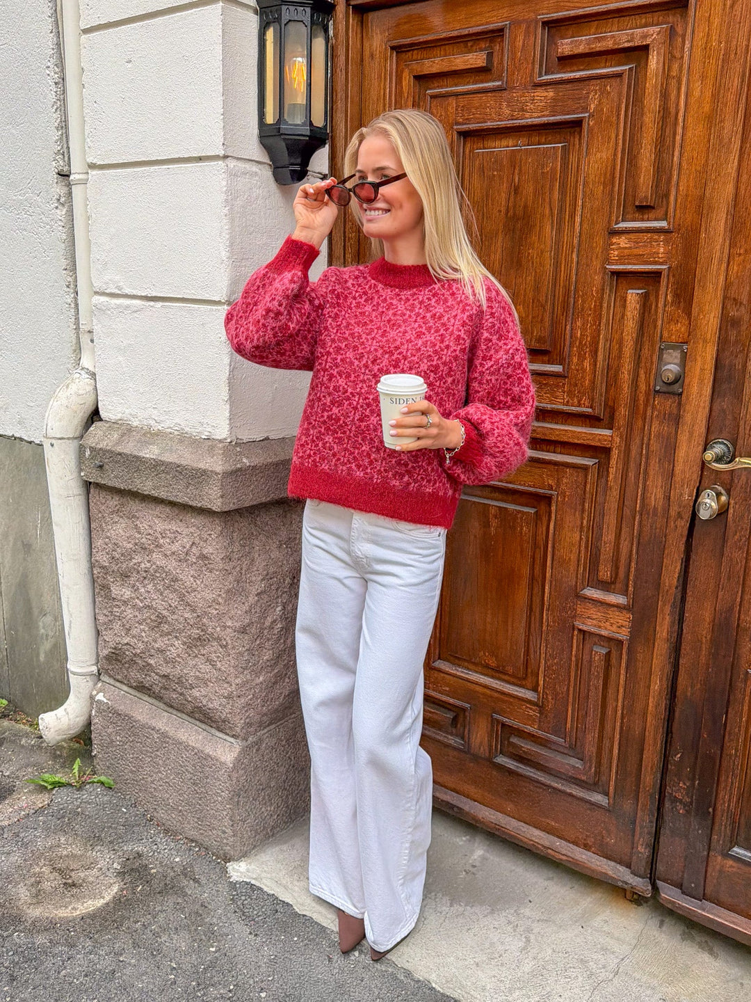 Oslo Knit Pullover Bordeaux/Rose | Genser | Smuk