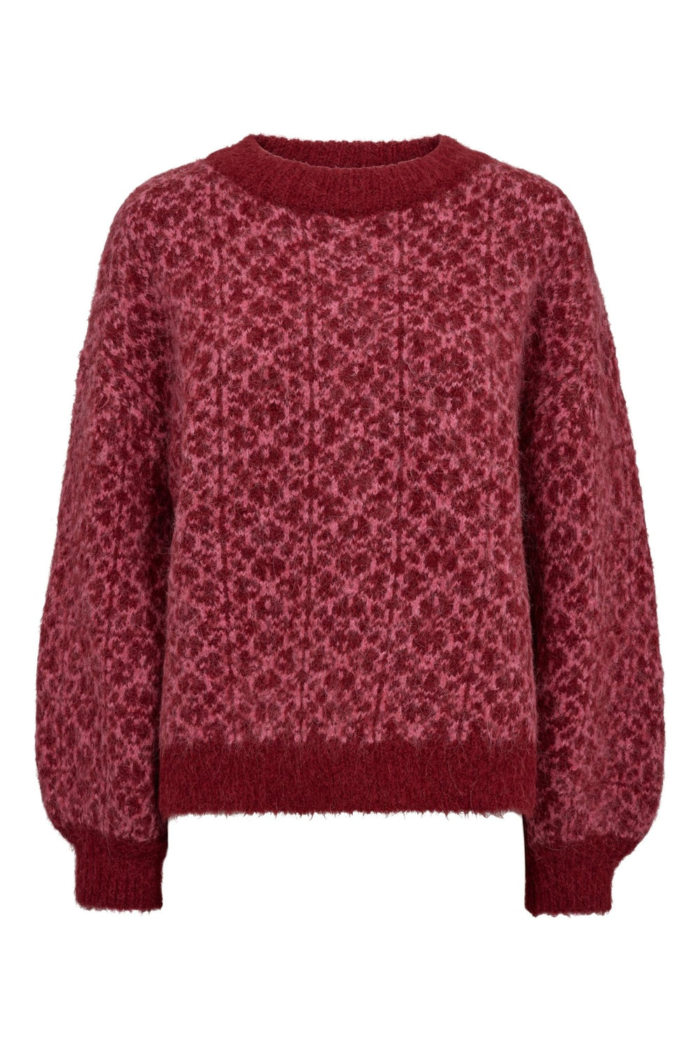 Oslo Knit Pullover Bordeaux/Rose | Genser | Smuk