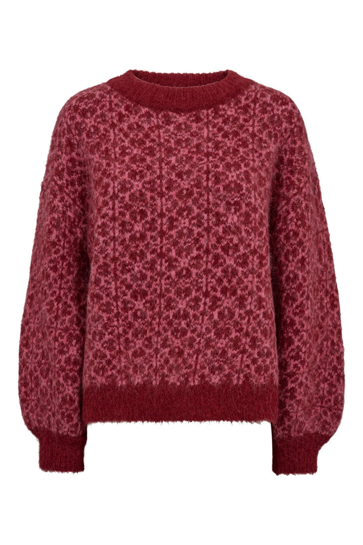 Oslo Knit Pullover Bordeaux/Rose | Genser | Smuk