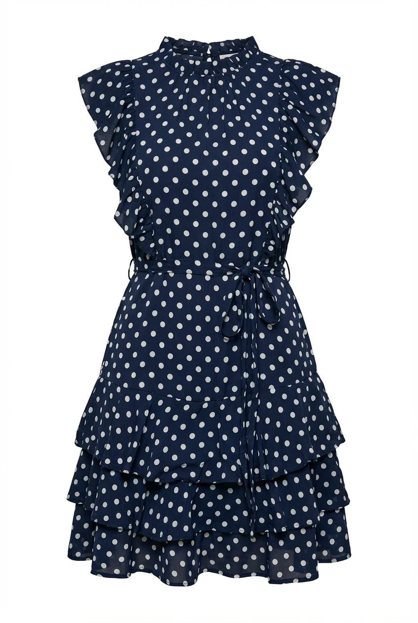 Otilie Dress Polka Blue | Kjoler | Smuk