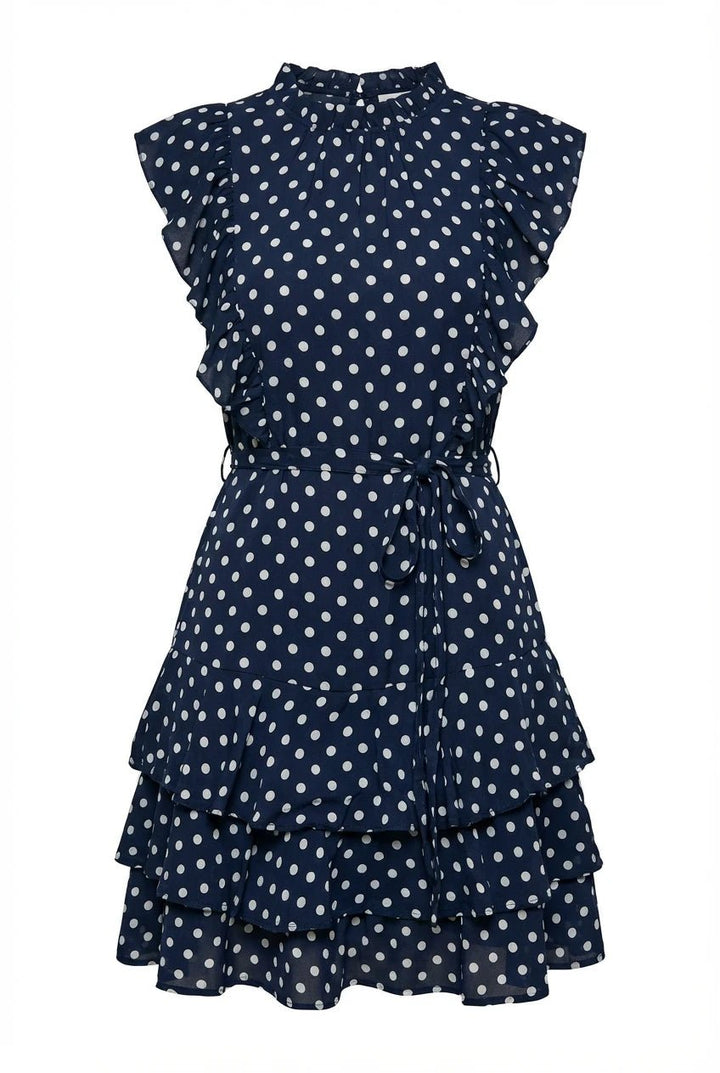 Otilie Dress Polka Blue | Kjoler | Smuk