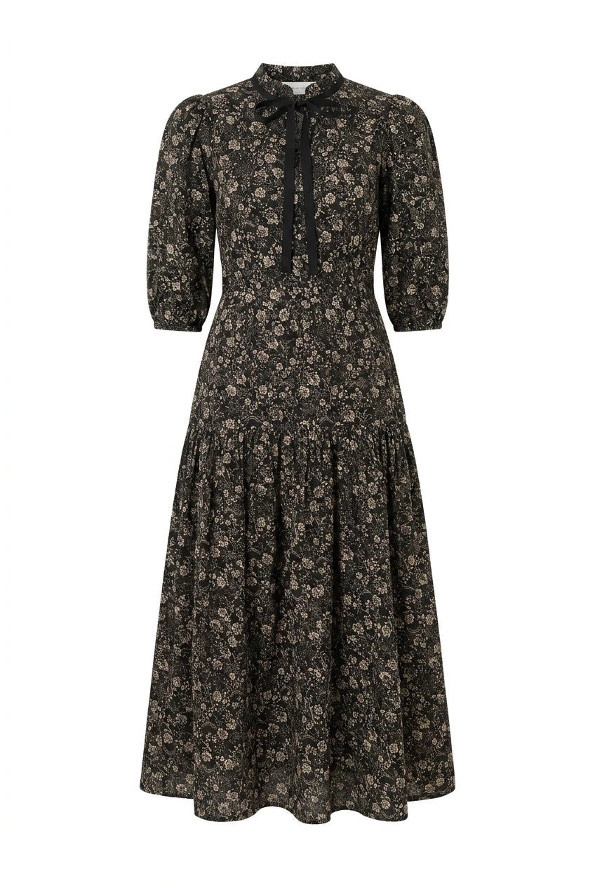 Madison Dress Beige Botanic
