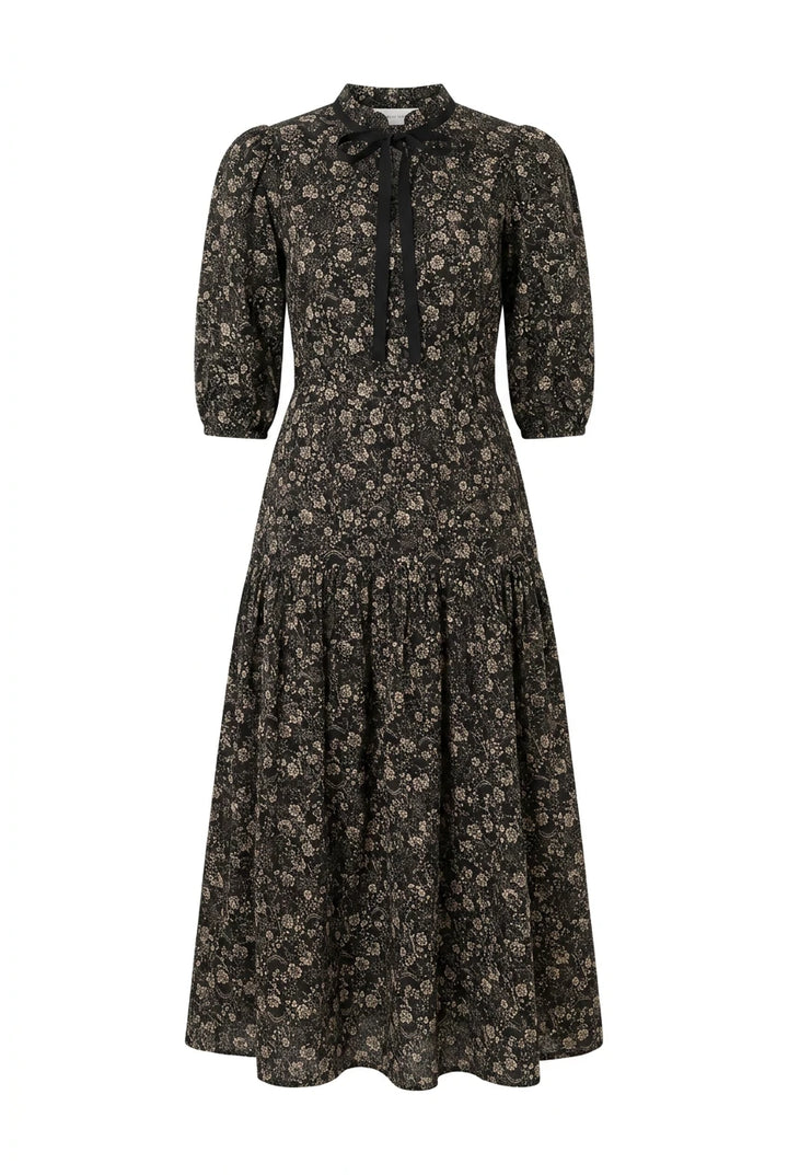 Madison Dress Beige Botanic