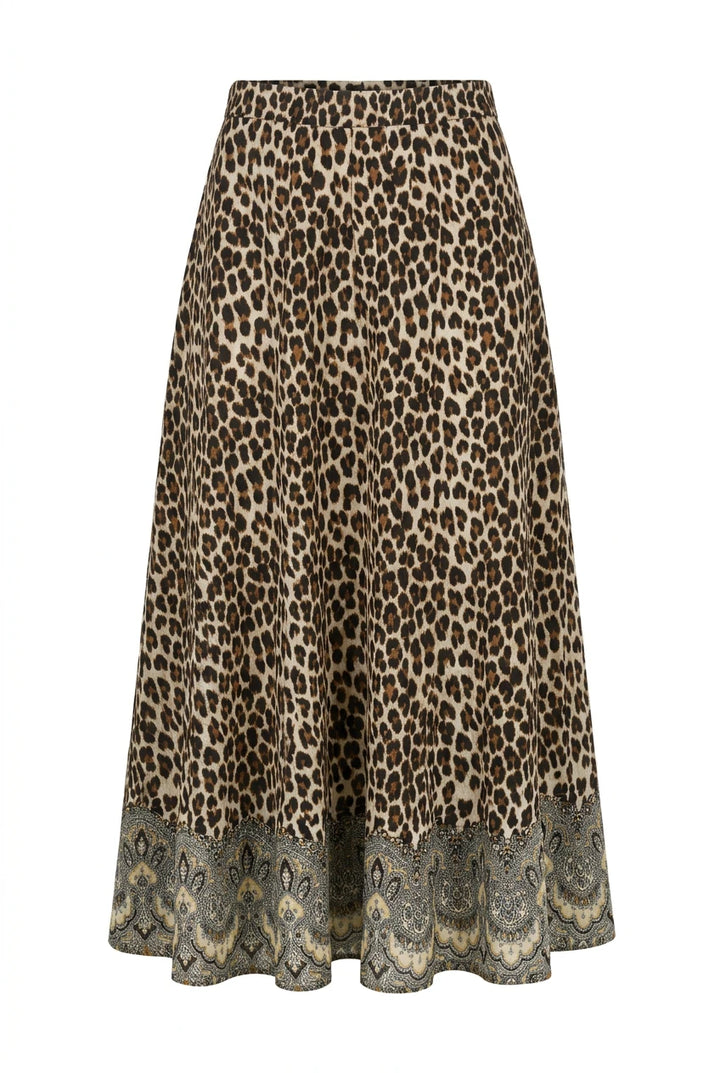 Taffeta Maxi Skirt Wild Paisley