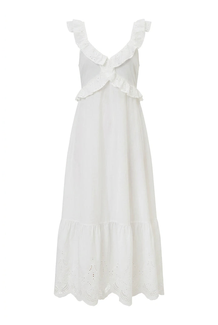 Melba Dress White Embroidery