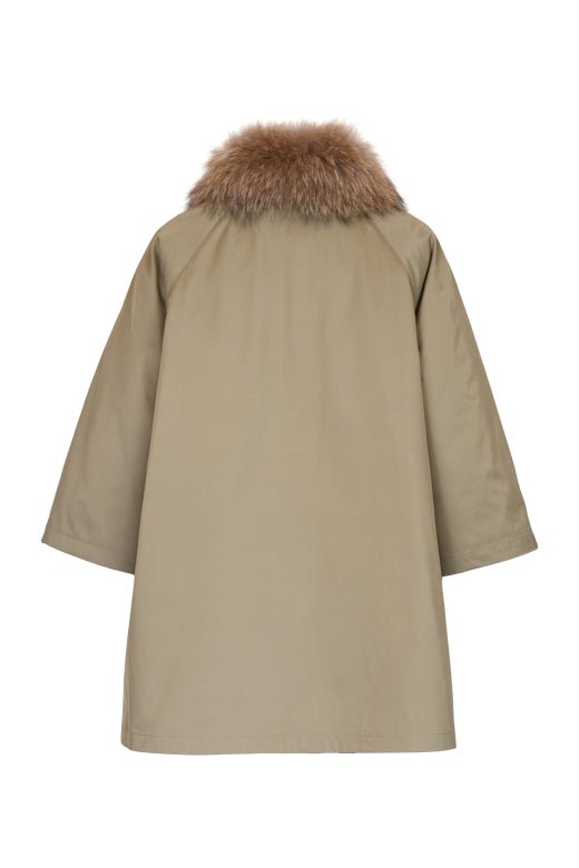 Padded A-Line Parkas Camel | Yttertøy | Smuk