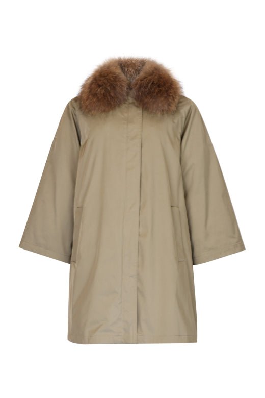 Padded A-Line Parkas Camel | Yttertøy | Smuk