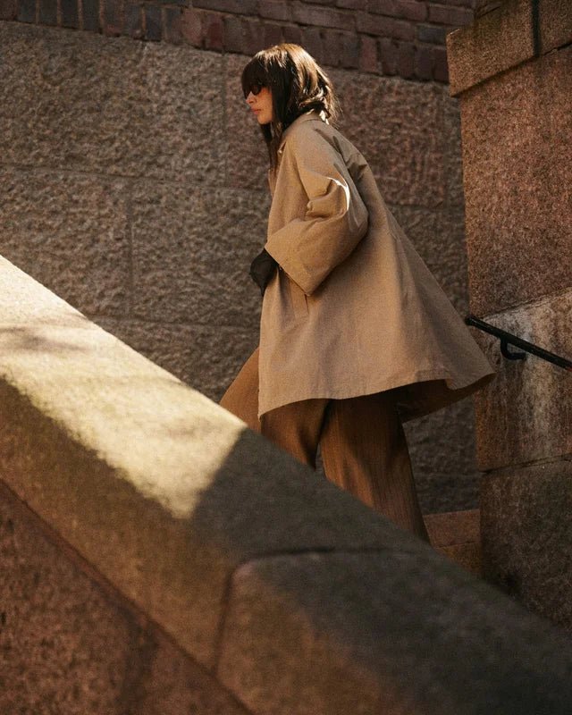 Padded A-Line Parkas Camel | Yttertøy | Smuk