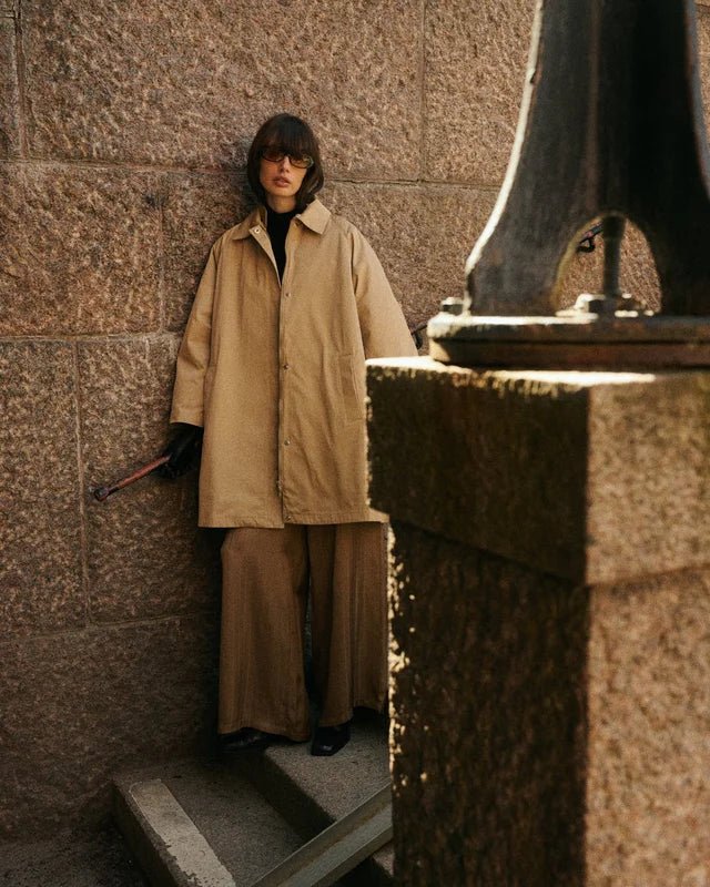 Padded A-Line Parkas Camel | Yttertøy | Smuk