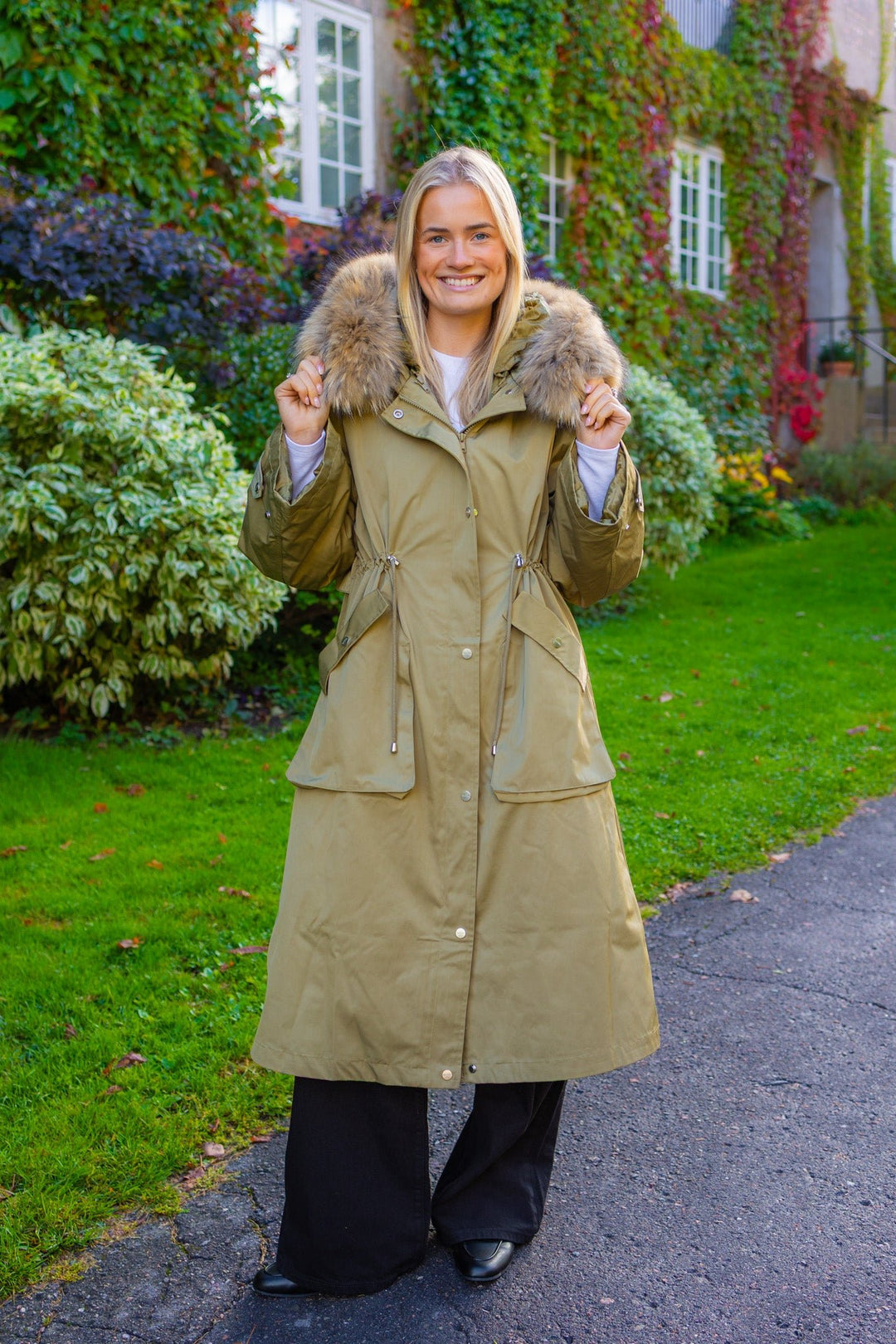 Padded Maxi Parkas Green | Yttertøy | Smuk