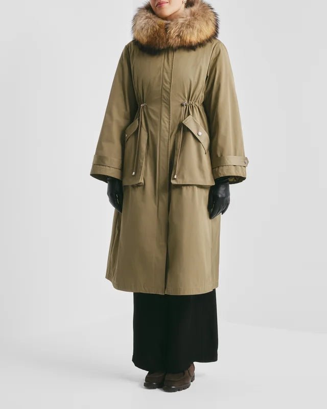 Padded Maxi Parkas Green | Yttertøy | Smuk