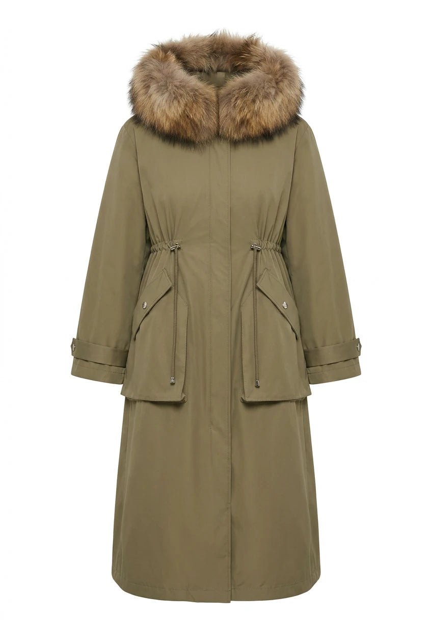 Padded Maxi Parkas Green | Yttertøy | Smuk