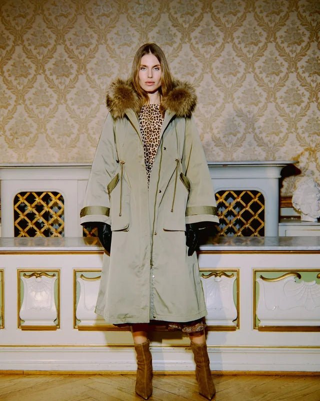 Padded Maxi Parkas Green | Yttertøy | Smuk