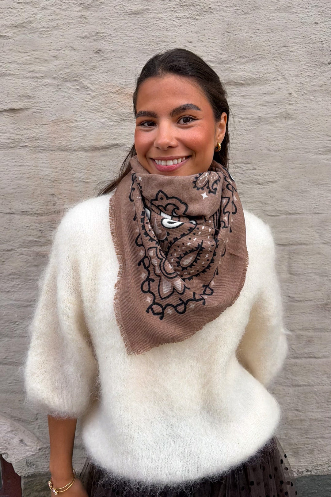 Paisley Scarf Big Brown | Accessories | Smuk