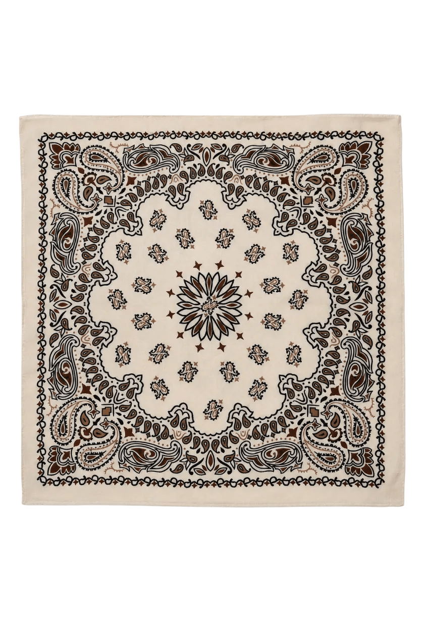 Paisley Scarf Big Ecru | Accessories | Smuk