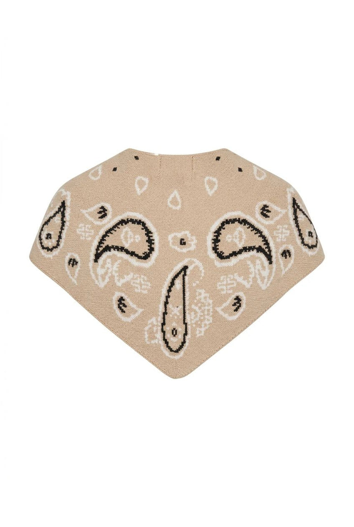 Paisley Small Scarf Beige | Accessories | Smuk