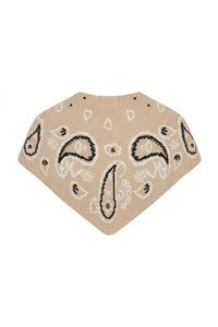 Paisley Small Scarf Beige