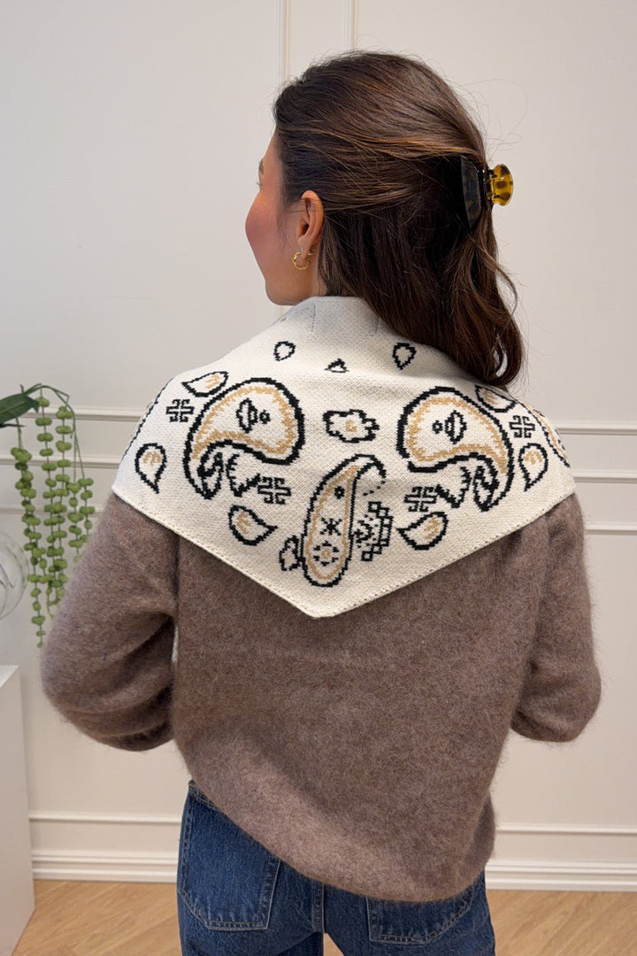 Paisley Small Scarf White | Accessories | Smuk