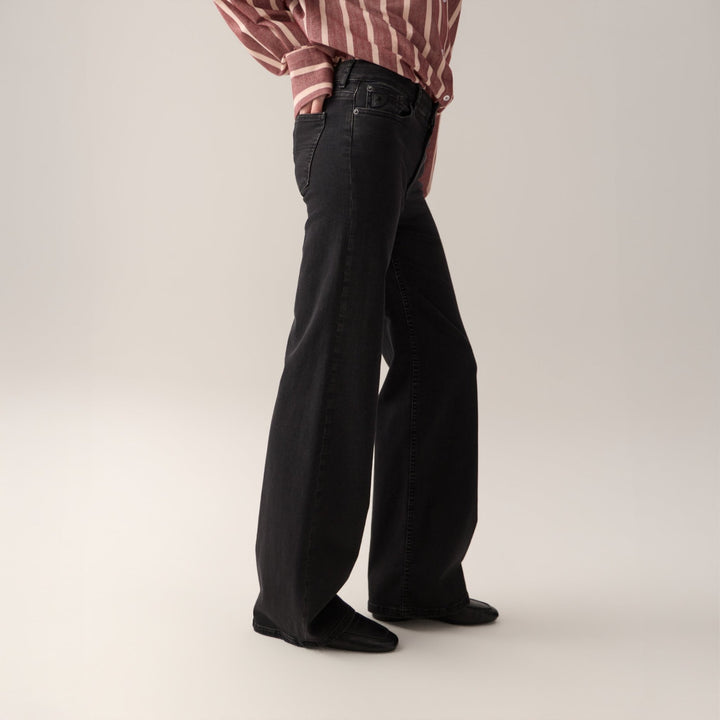 Palazzo Black Aged Edge | Bukser | Smuk
