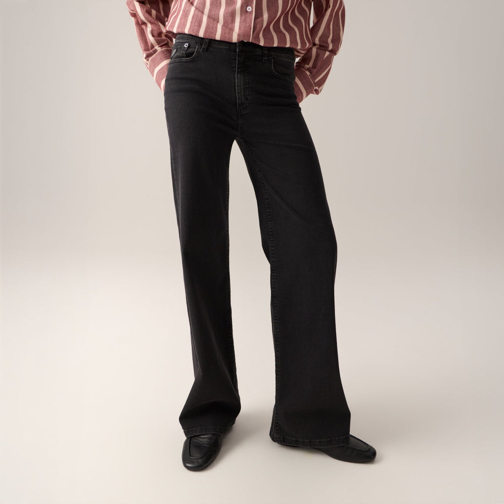 Palazzo Black Aged Edge | Bukser | Smuk