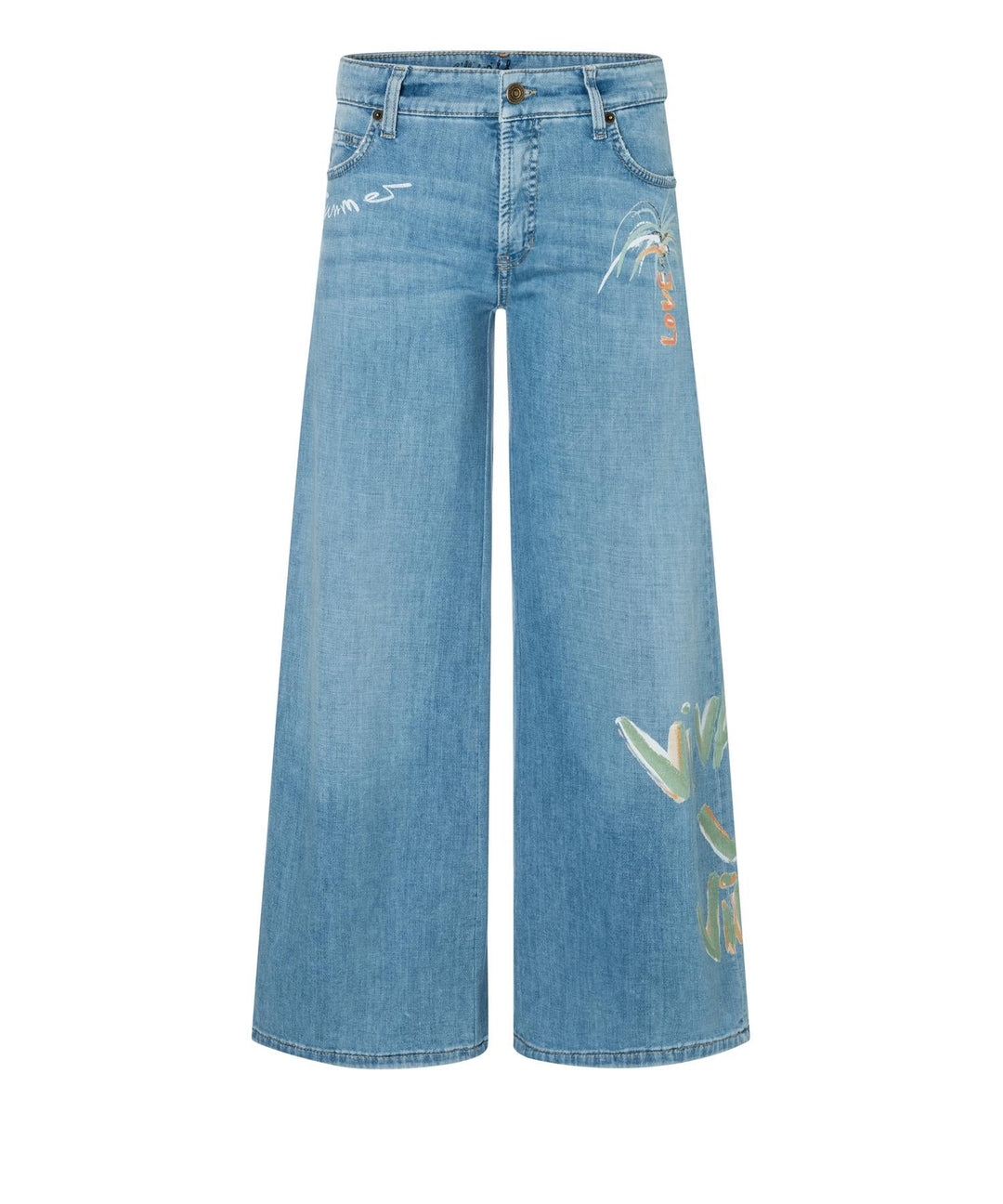 Palazzo Cropped Lefth Bleach Authentic Used | Bukser | Smuk - Dameklær på nett