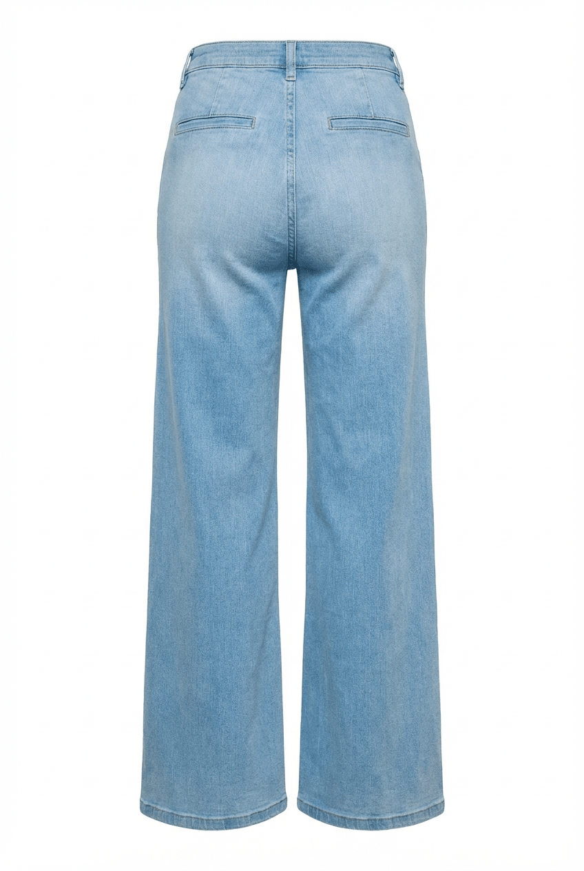 Palazzo Jeans Hypersoft Bleach | Bukser | Smuk