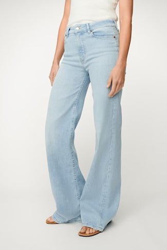 Palazzo Jeans Hypersoft Bleach | Bukser | Smuk