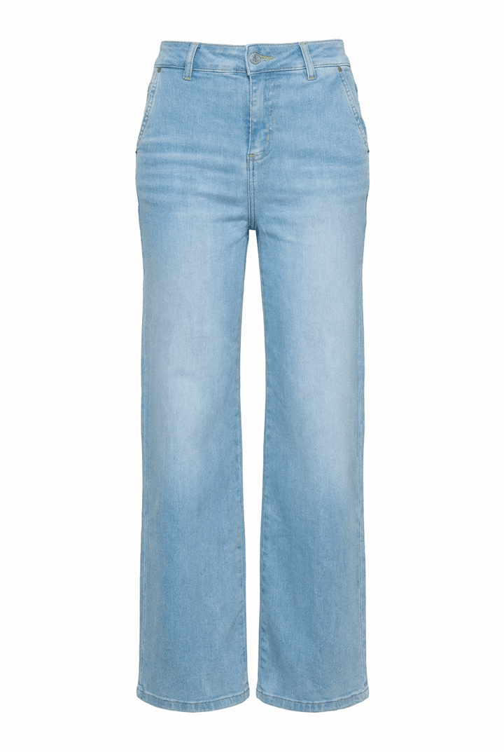 Palazzo Jeans Hypersoft Bleach | Bukser | Smuk