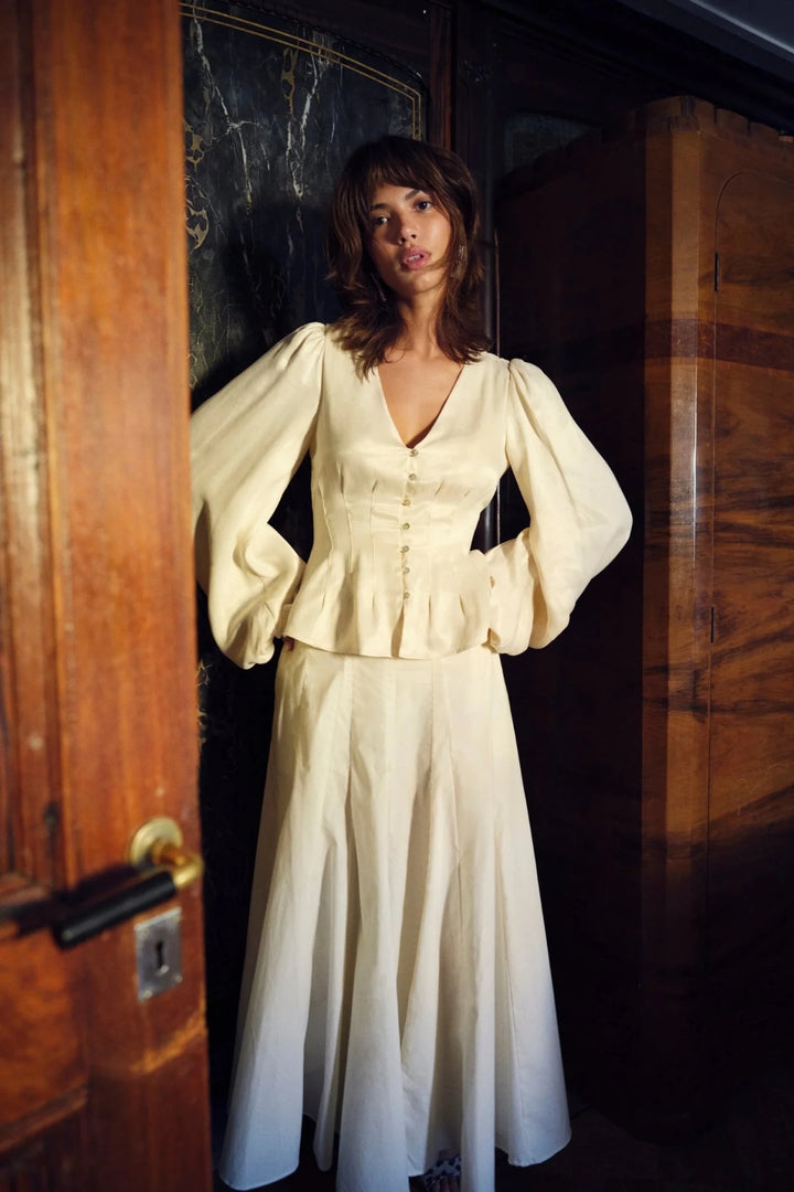 Palena Blouse Butter Yellow | Skjorter og bluser | Smuk