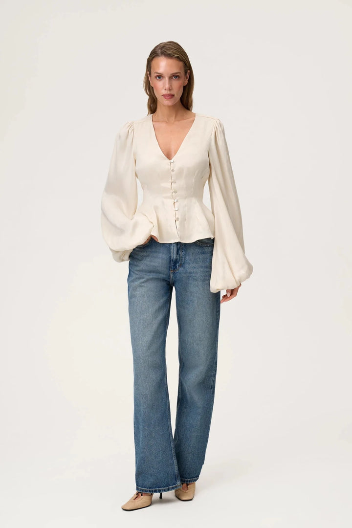 Palena Blouse Butter Yellow | Skjorter og bluser | Smuk