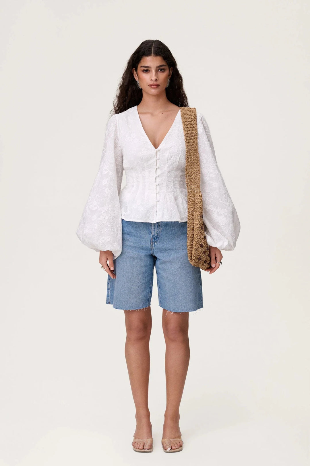 Palena Blouse White Embroidery | Skjorter og bluser | Smuk